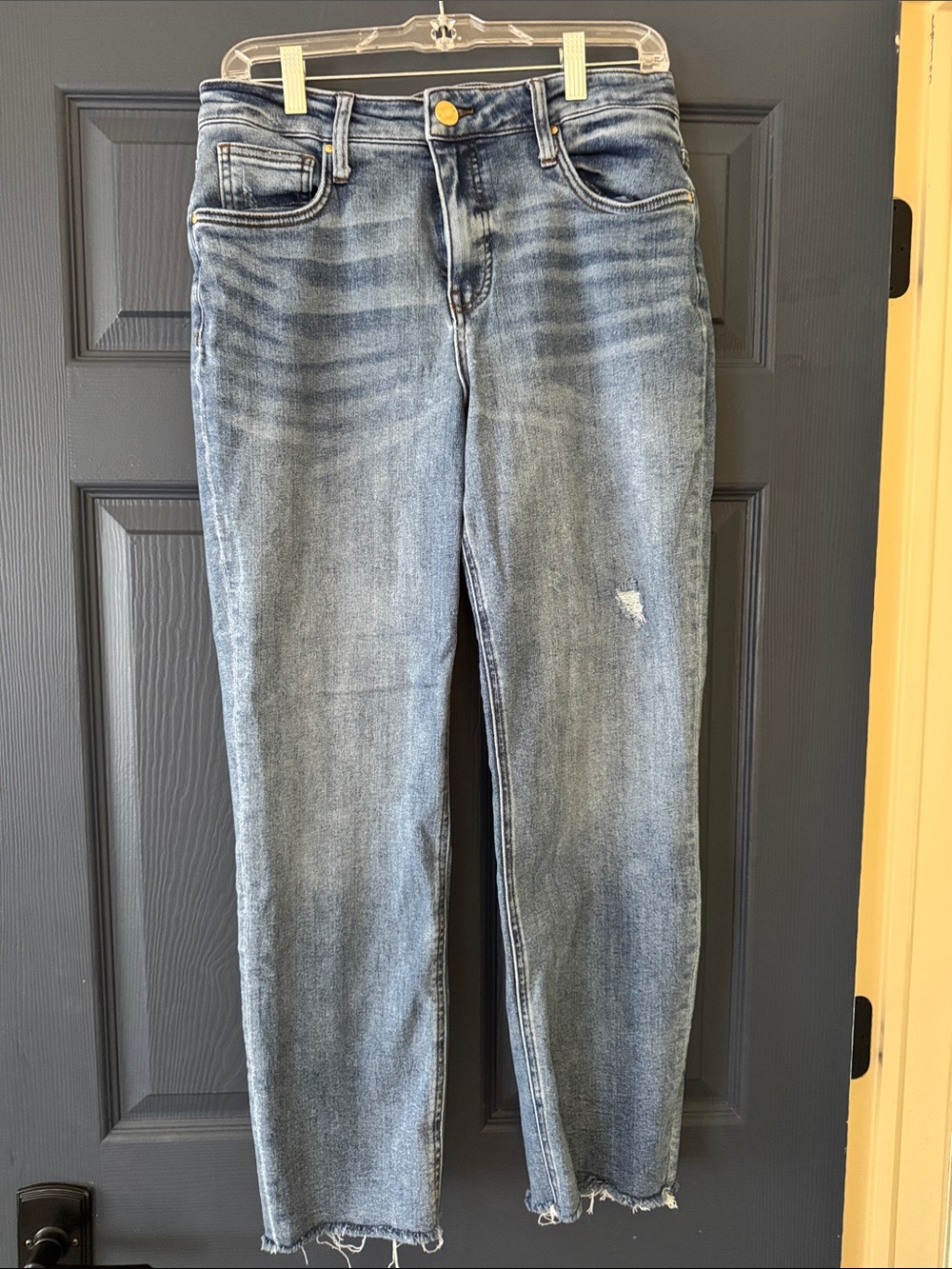 Kut from the Kloth Light Blue Cropped Skinny Jeans